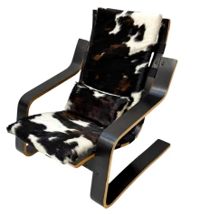 Mid-Century Modern Sculptural Plywood Lounge Chair, The Netherlands 1970s